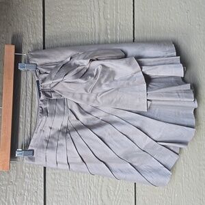 MICHAA taupe mini skirt pleated ruffle as 2-4 S